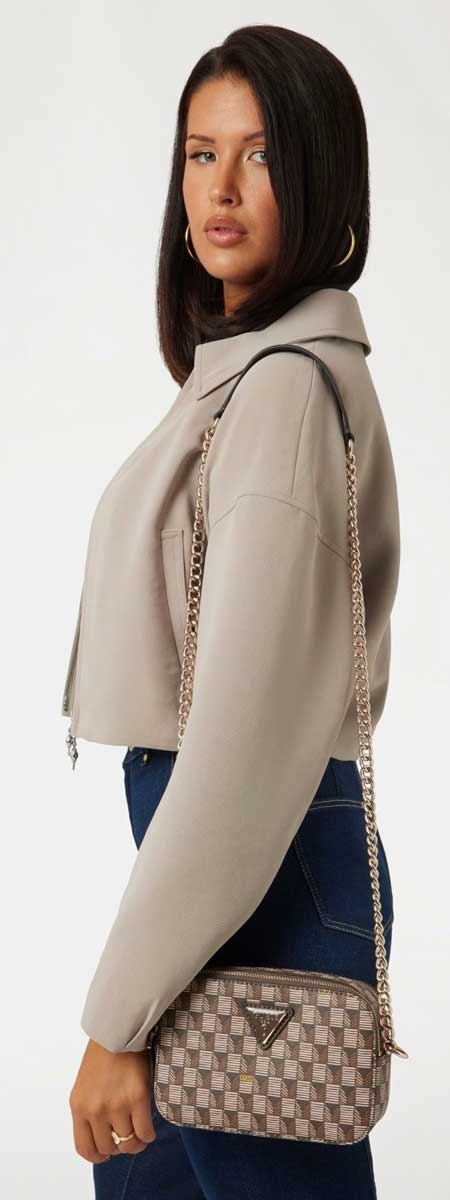 Guess G Wave Mini Crossbody In Brown For Women - Image 5