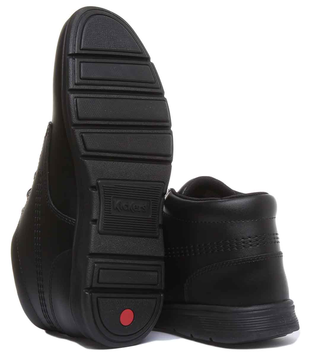 Kickers Kelland Lace Boot In Black in Teen UK Size 3 - 6 - Image 4