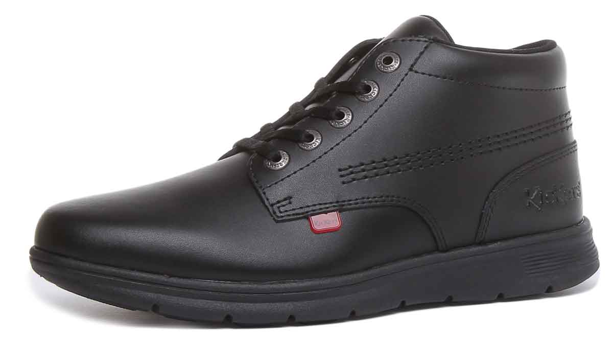 Kickers Kelland Lace Boot In Black in Teen UK Size 3 - 6 - Image 6